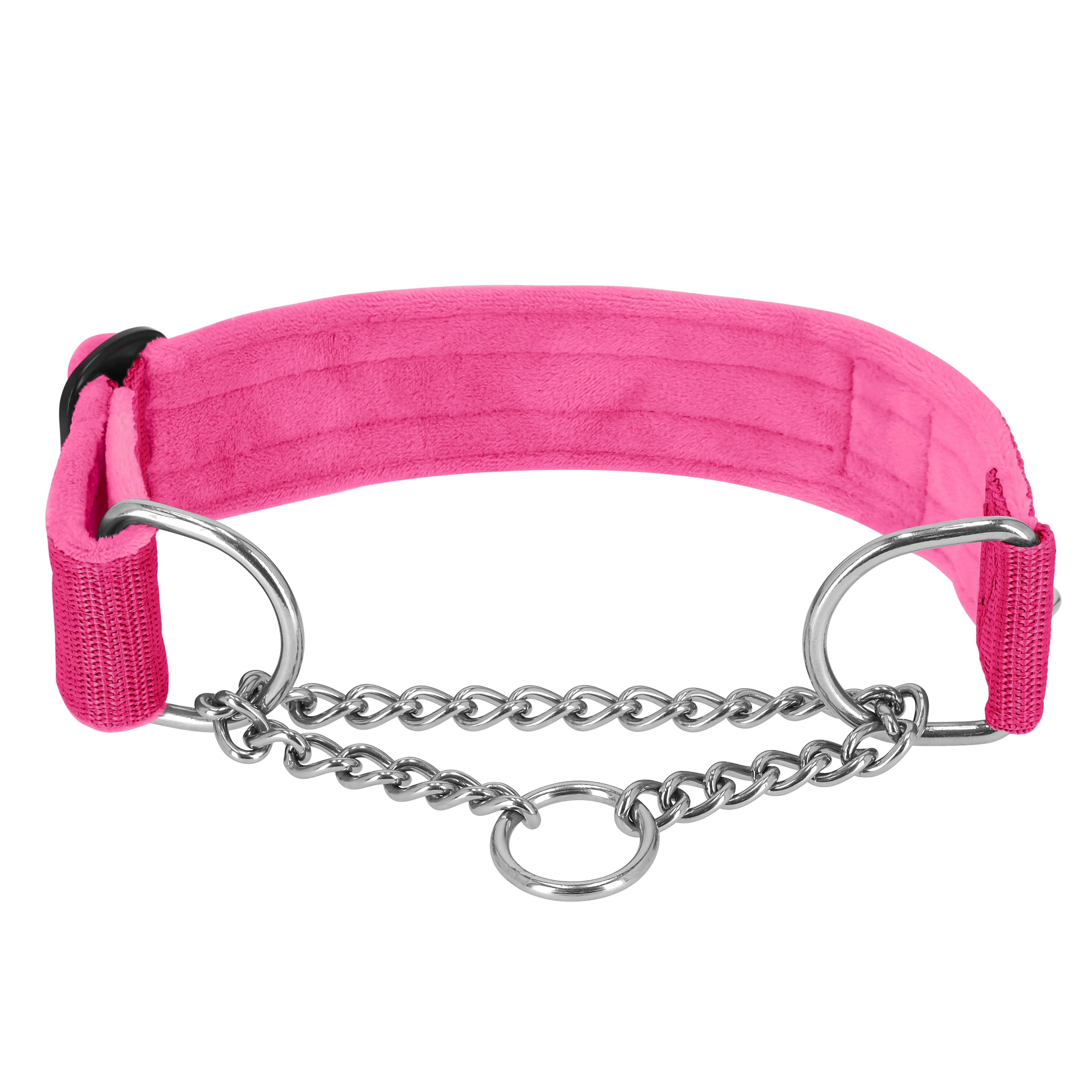 Martingale Chain Set Pink  – Halsband & Leine