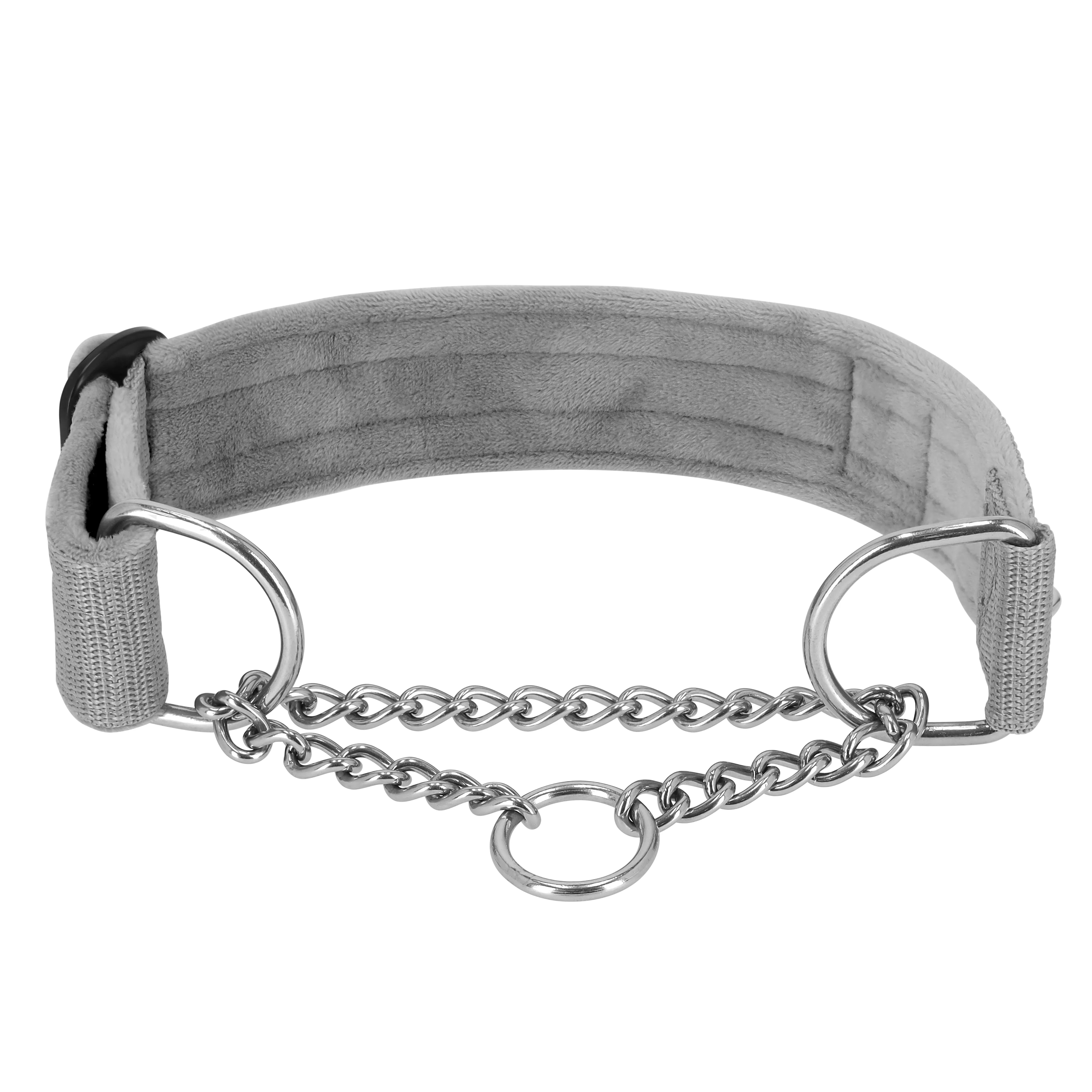 Martingale Chain Set Grey – Halsband & Leine