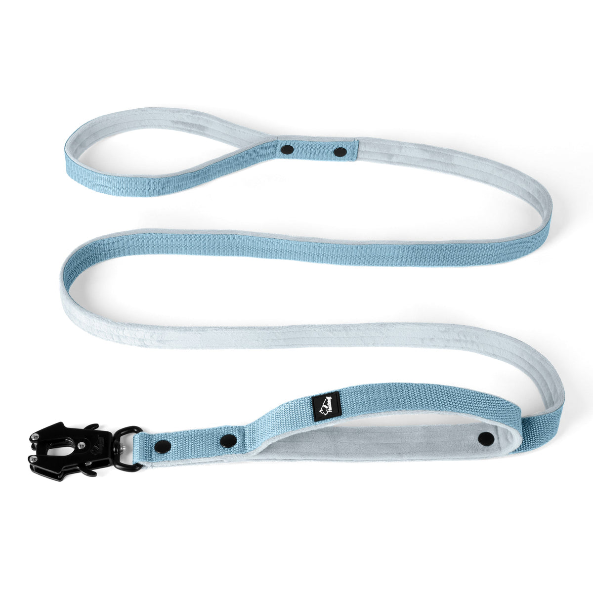 Hundstaff Guard Leash Black Edition Baby Blue