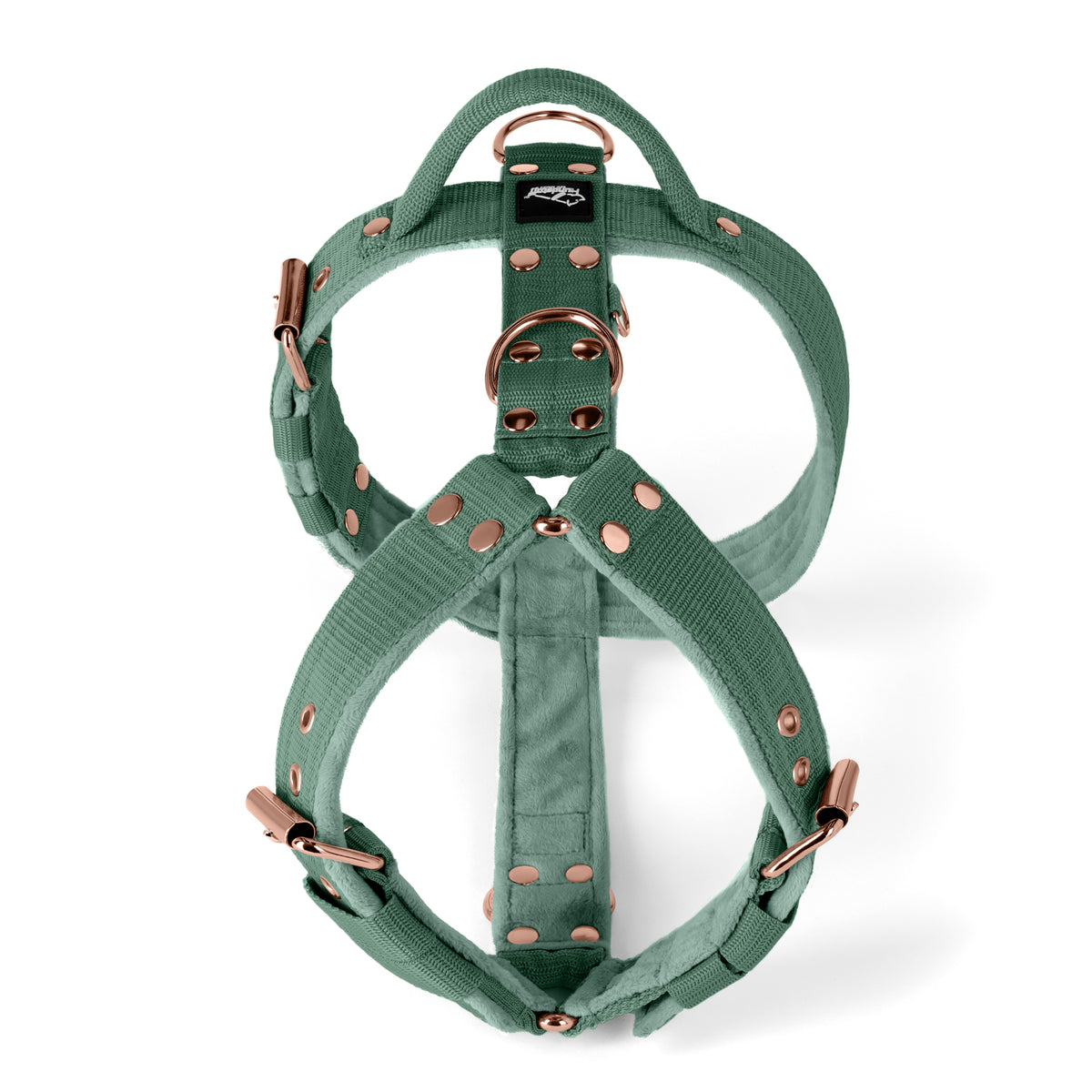 SALE Easy Walk Rose Edition Pastel Green, Größe M, Breite 4 cm, Mit Griff, Roségoldene Extreme-Schnallen